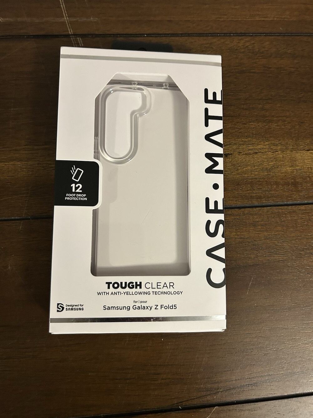 Case-Mate Tough Clear Phone Case Samsung Galaxy Z Fold5 Heavy Duty Protection